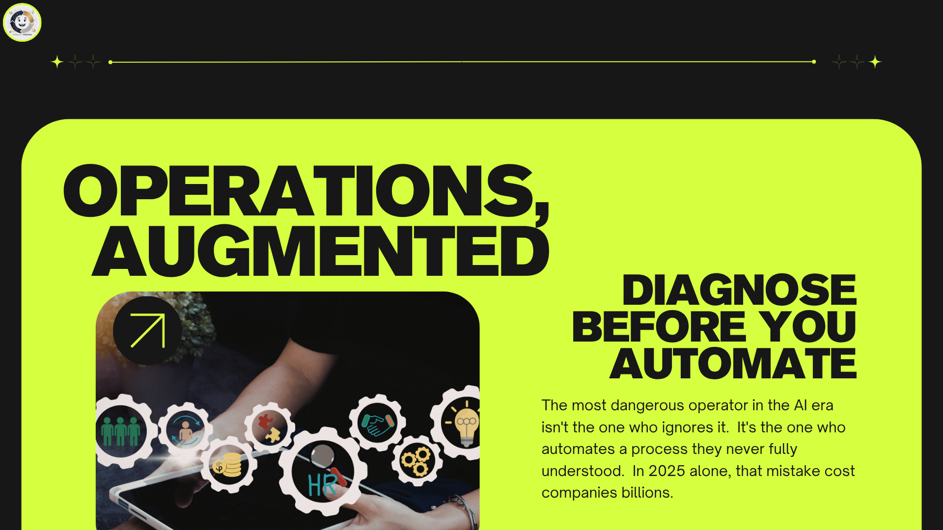Diagnose Before You Automate — presentation cover