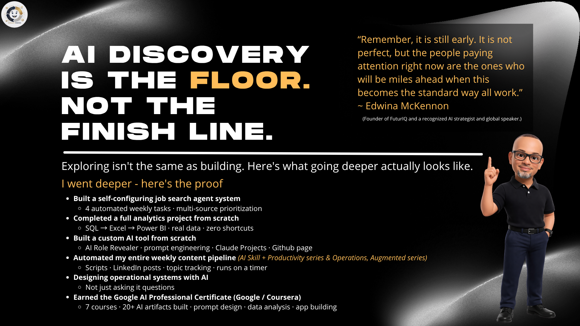 Discovery Is the Floor, Not the Finish Line — presentation cover